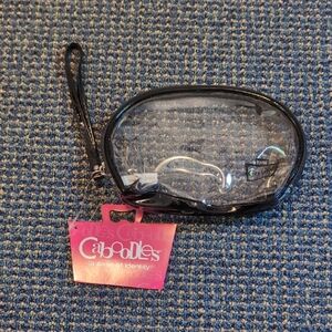 Caboodles Transparent Wristlet with Black Trim